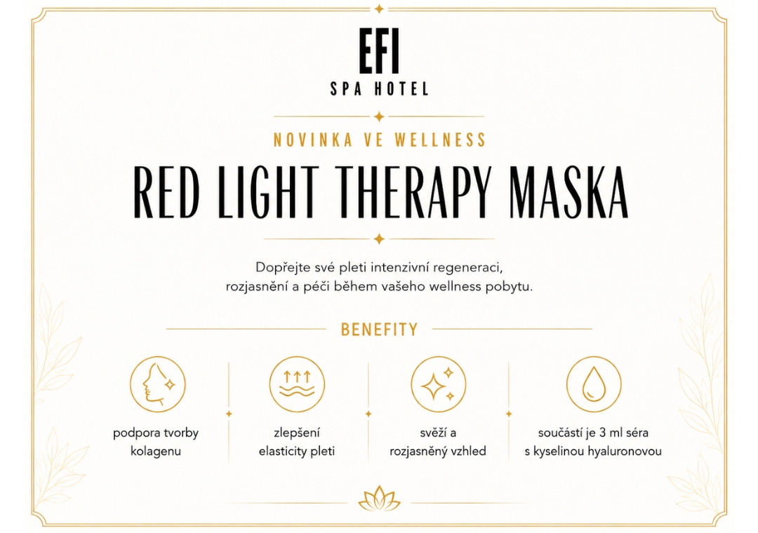 EFI SPA Hotel - red light mask terapie - benefity
